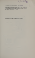 Second Language Acquisition (Klein).pdf